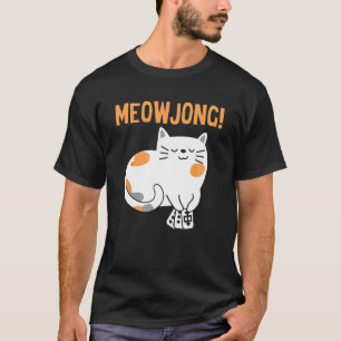Mahjong Kat Speler Bordspel Mah-Jongg China Soli T-shirt