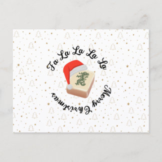 Mahjong Kerstkaart Feestdagenkaart