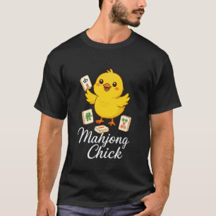 Mahjong Kuiken Chinees spel T-shirt