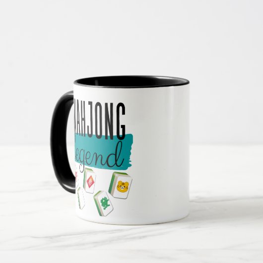 Mahjong Legend | Grappig Mahjong Mok (Voorkant links)