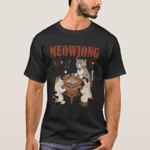 Mahjong Liefhebber Mahjong Speler Kat Liefhebber K T-shirt