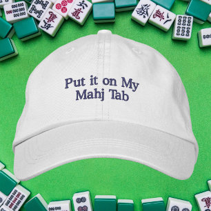 Mahjong-liefhebber / Zet het op mijn Mahj-tab Geborduurde Pet