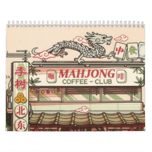 Mahjong-liefhebbers kalender