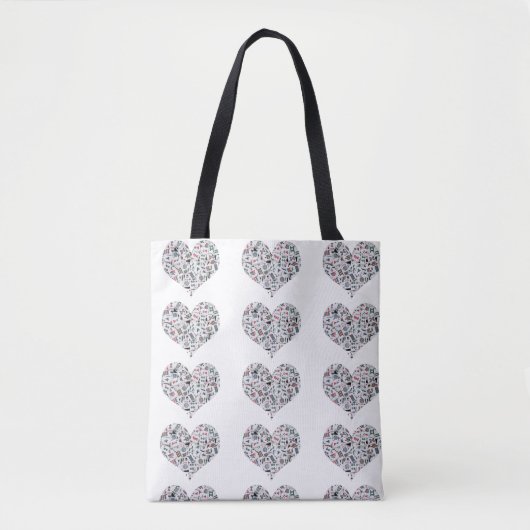 Mahjong Love Tote Bag (Voorkant)