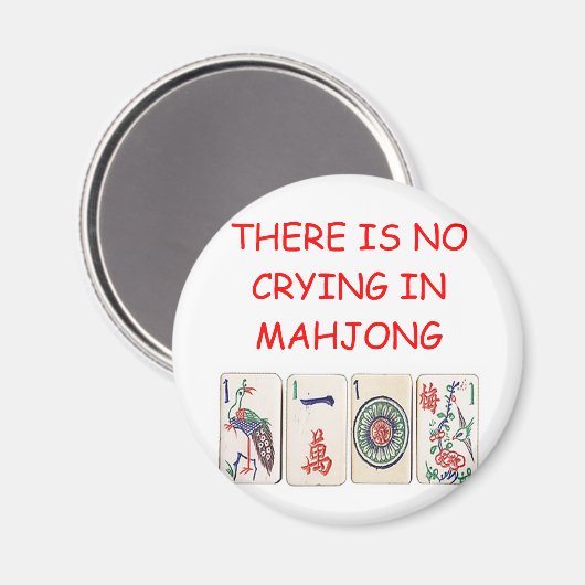 MAHJONG MAGNEET (Voorkant / Achterkant)