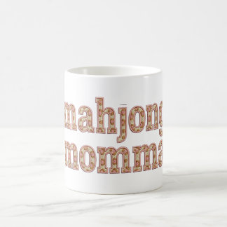 Mahjong Moeder Retro Varsity Patroon Cadeau Koffiemok