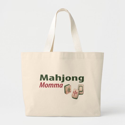 Mahjong Momma Bag Grote Tote Bag (Voorkant)