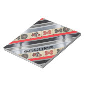 Mahjong monogrammed notitieblok (Gedraaid)