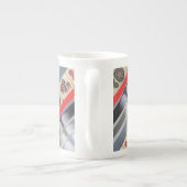 Mahjong monogrammed porselein kop (Achterkant)