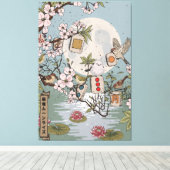 Mahjong Moonrise Canvas Afdruk (Insitu (Houten vloer))