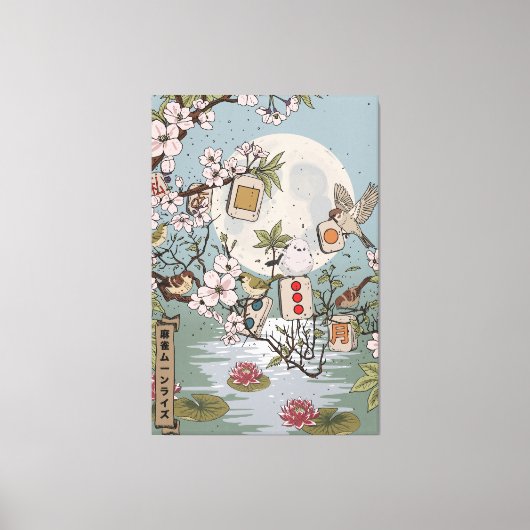 Mahjong Moonrise Canvas Afdruk (Voorkant)
