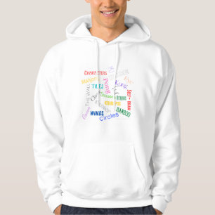 Mahjong mots sweat - shirt à capuche