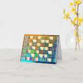 Mahjong Notecard Kaart (Gele Bloem)