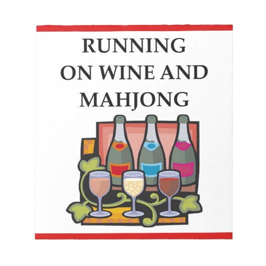 MAHJONG NOTITIEBLOK (Voorkant)