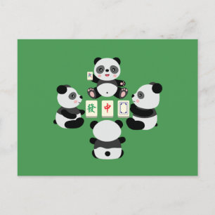 Mahjong Panda Briefkaart