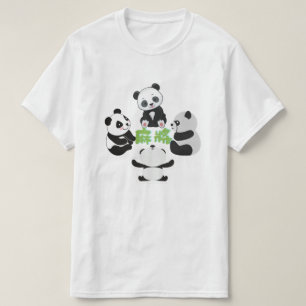 Mahjong Panda Cute Funny T-Shirt