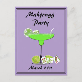 Mahjong Party Briefkaart Uitnodiging