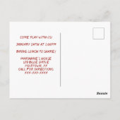 Mahjong Party Invitation Briefkaart (Achterkant)