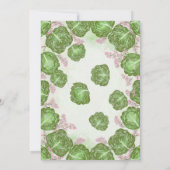 Mahjong Party Invitation, Cabbage and Pink Kaart (Achterkant)