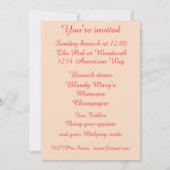 Mahjong Party Invitation Kaart (Achterkant)