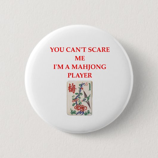 MAHJONG.png Ronde Button 5,7 Cm (Voorkant)