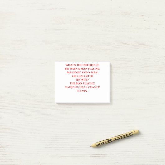 MAHJONG POST-IT® NOTES (Op bureau)