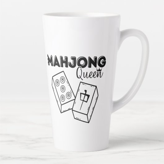 Mahjong Queen Latte Mug (Droite)