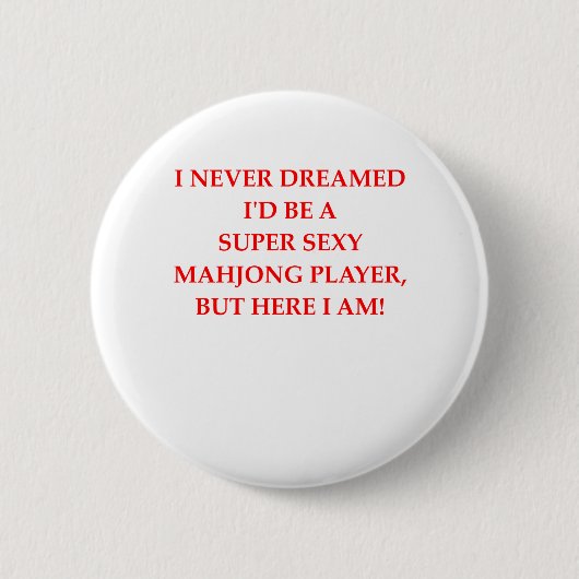 MAHJONG RONDE BUTTON 5,7 CM (Voorkant)