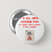 mahjong ronde button 5,7 cm (Voorkant /achterkant)