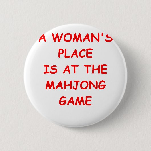 mahjong ronde button 5,7 cm (Voorkant)