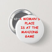 mahjong ronde button 5,7 cm (Voorkant /achterkant)