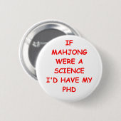 mahjong ronde button 5,7 cm (Voorkant /achterkant)