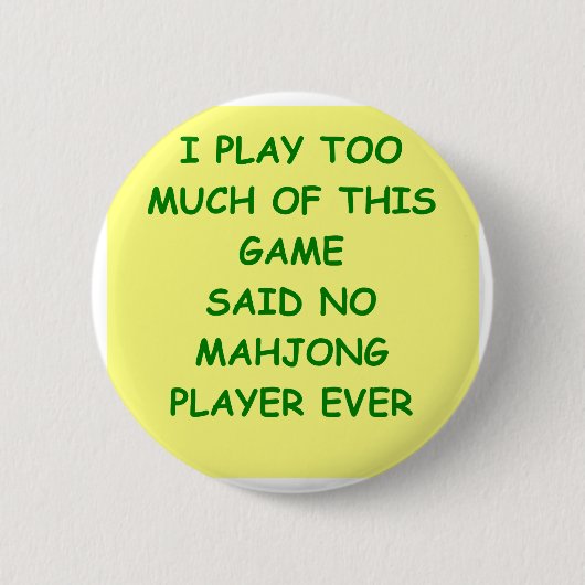 mahjong ronde button 5,7 cm (Voorkant)