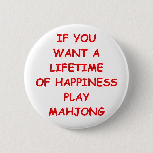 mahjong ronde button 5,7 cm (Voorkant)