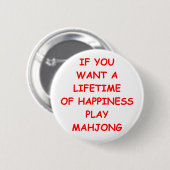 mahjong ronde button 5,7 cm (Voorkant /achterkant)