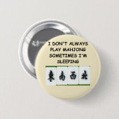 mahjong ronde button 5,7 cm (Voorkant /achterkant)