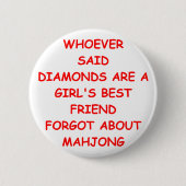 mahjong ronde button 5,7 cm (Voorkant)