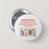 MAHJONG RONDE BUTTON 5,7 CM (Voorkant /achterkant)