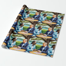 Mahjong Snoop Dogg en Trump Mahj WRAPPING Paper
