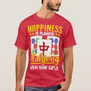 Mahjong Speler Vrouwen Meisjes Grappig Gift T-shirt