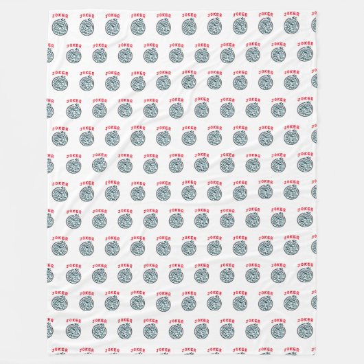 MahJong-spelsymbool Joker tegel Fleece Deken (Voorkant)