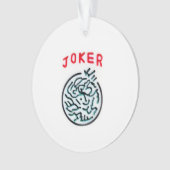 MahJong-spelsymbool Joker tegel Ornament (voorkant)
