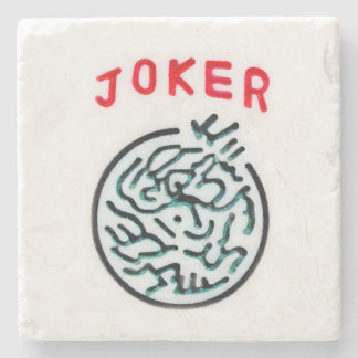 MahJong-spelsymbool Joker tegel Stenen Onderzetter