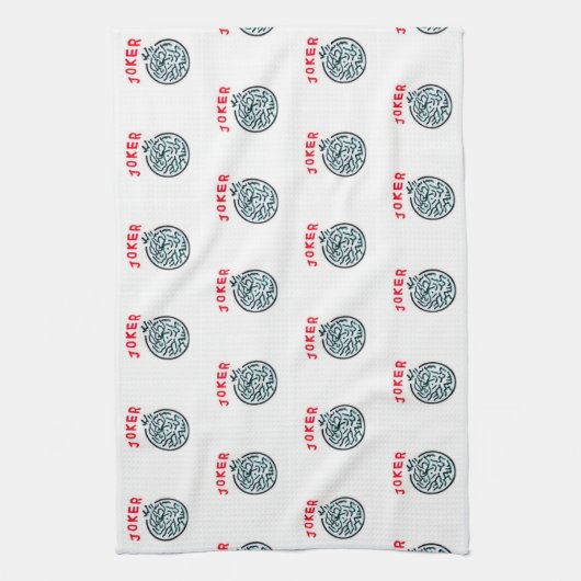 MahJong-spelsymbool Joker tegel Theedoek (Verticaal)