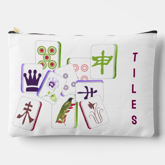 Mahjong-steenzak met ritssluiting etui (Voorkant)