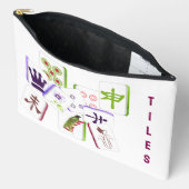 Mahjong-steenzak met ritssluiting etui (Open)