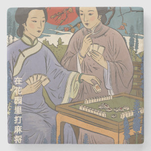 Mahjong Stenen Onderzetter