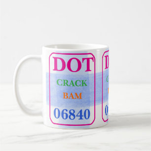 Mahjong Stip Crack Bam Vette kleuren Waterverf Gin Koffiemok
