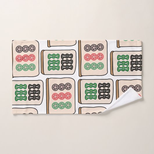 Mahjong Tegels Luck Strategy Player Fans Bad Handdoek (Handdoek)