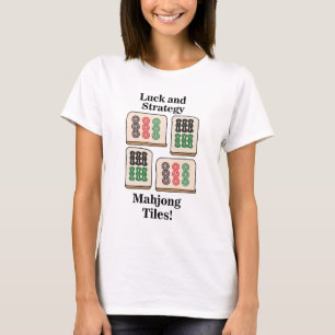 Mahjong Tegels Luck Strategy Player Fans T-shirt